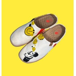 UIN Women's Size‎ 10.5 US Slip On Shoes Canvas Comfortable "Popping Happiness 2"